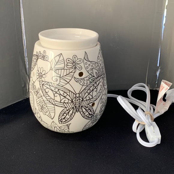 Scentsy Accents Scentsy Reimagine Blackwhite 5 Ceramic Electric Wax